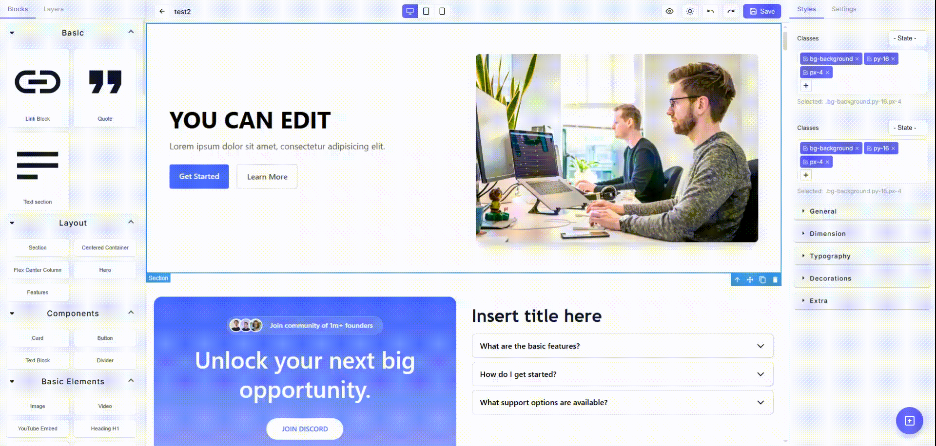 Configure a button link
